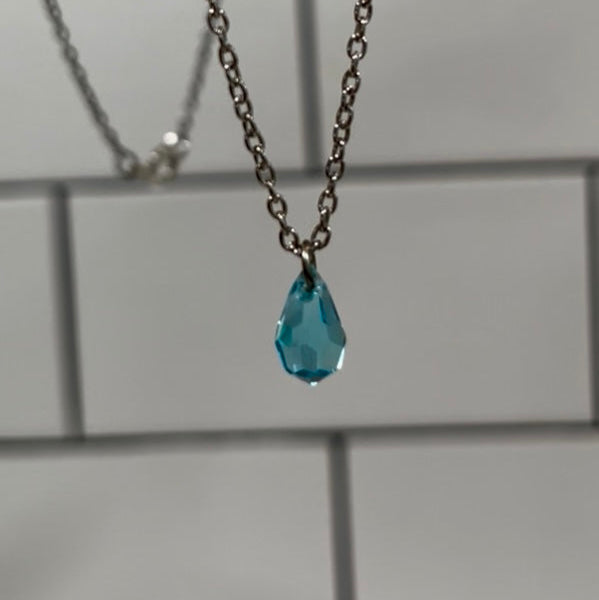 Teardrop Zircon Gemstone Necklace