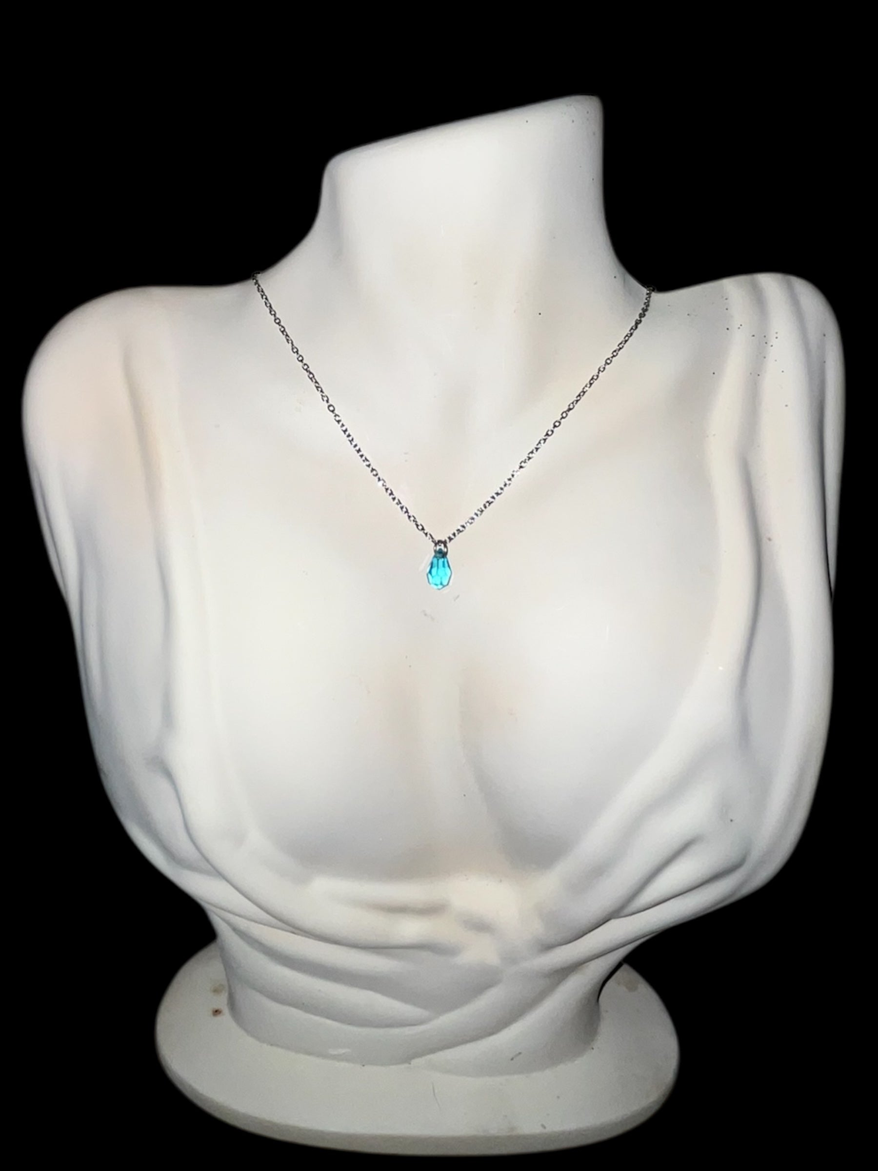Teardrop Zircon Gemstone Necklace
